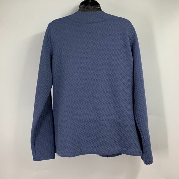 L.L. Bean Women's Quilted Open Front Classic Cotton Cardigan Size M - Picture 2 of 12